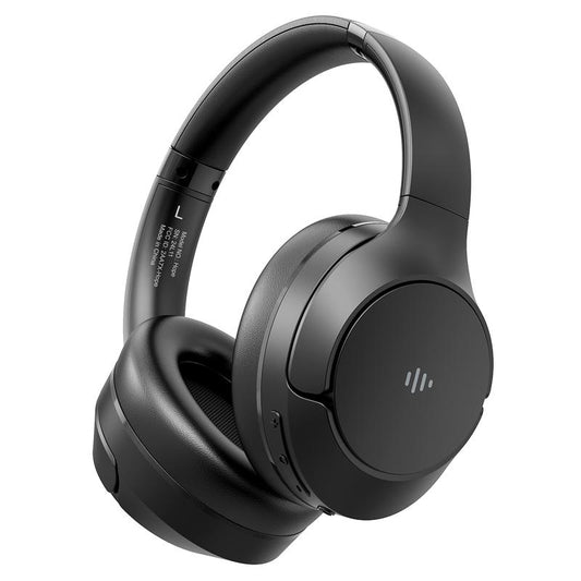 Wireless Bluetooth Headphones, Over-Ear, Active Noise Cancelling, Hi-Res Audio, 70 Hours Battery Life, Foldable Design, Lightweight and Portable, with Microphone for Ios/Pc/Android, Ideal for Home Office. Electronic Earbud Headset Black