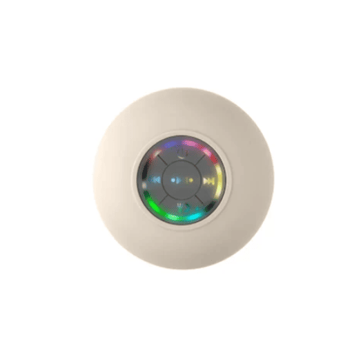 Portable Waterproof Bluetooth Shower Speaker with Suction Cup and LED Lights 3D Surround Stereo Subwoofer