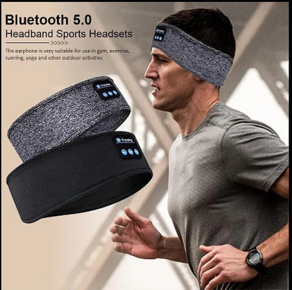 Bluetooth Sleep Headband – Wireless Headphones, Built-In Speakers, Comfortable Fabric, 10-Hour Battery Life